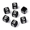 Initial Acrylic Horizontal Hole Beads OACR-ZX006-35S-1