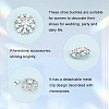 Fingerinspire 2Pcs Alloy Rhinestone Shoe Decorations AJEW-FG0003-72A-4