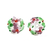 Handmade Two-Tone Lampwork Beads LAMP-T022-01A-12-3