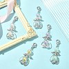 Transparent Acrylic Pendant Decorations HJEW-JM01115-2