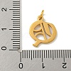Ion Plating(IP) 304 Stainless Steel Charms STAS-I010-01G-Q-3