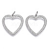 Brass Micro Pave Cubic Zirconia Pendants ZIRC-T013-16P-NF-1