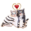 Cat with Heart Enamel Pins PW-WG6A2C0-01-2