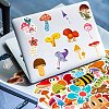 50Pcs Cartoon Mushroom Series PP Adhesive Waterproof Stickers Self-Adhesive Stickers PW-WG45951-01-4