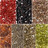 50Pcs Transparent Frosted Acrylic Beads FACR-YW0001-09A-2