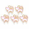 Alloy Enamel Charms X-ENAM-S121-031B-2