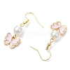 Alloy Enamel Butterfly Dangle Earrings EJEW-JE06283-5