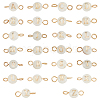   1 Set 26 Styles Natural Freshwater Shell Beads Connector Charms FIND-PH0008-08-1