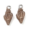 Brass with Enamel Charms KK-CBA61F8-01P-01-1