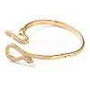 Brass Micro Pave Cubic Zirconia Bangles BJEW-Z001-03G-3