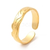 Ion Plating(IP) 201 Stainless Steel Open Cuff Ring RJEW-E063-45G-1