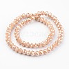 Electroplate Glass Beads Strands EGLA-P018-8mm-FR-A03-2