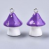 Opaque Resin Pendants RESI-T028-69C-1