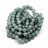 Baking Paint Crackle Glass Beads Strands X-DGLA-Q023-8mm-YS34-3