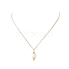 Natural Pearl Pendant Necklace & Dangle Earrings X-SJEW-JS01276-3