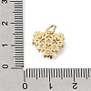 Brass Pave Cubic Zirconia Charms CU-CBAEEA8-13A-G-3
