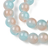 Baking Paint Imitation Jade Glass Round Bead Strands X1-DGLA-N003-6mm-05-3