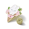 Zinc Alloy Animal Ice Cream Enamel Pin Brooch JEWB-M036-01A-G-3