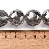 Transparent Electroplate Glass Beads Strands EGLA-N002-34G-F02-2