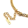 Rhinestone Charms Necklace with Curb Chains NJEW-P229-19G-02-4