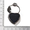 Natural Obsidian Heart Big Pendants G-A221-05F-3