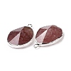 Natural Strawberry Quartz Pendants G-I207-14K-S-3