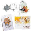 Autumn Theme Maple Leaf Carbon Steel Cutting Dies Stencils DIY-R079-014-1