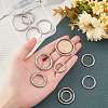 Unicraftale 12Pcs 6 Style 304 Stainless Steel Linking Rings STAS-UN0032-06-2
