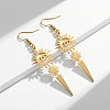 304 Stainless Steel & 201 Stainless Steel Dangle Earrings WGBAA1D-02-1