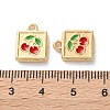 Rack Plating Alloy Enamel Pendants FIND-M038-08G-3