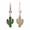 Alloy Enamel Dangle Earrings EJEW-JE03500-05-2