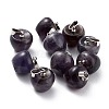 Natural Amethyst Pendants G-Z022-01S-1