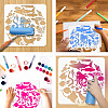 PET Hollow Out Drawing Painting Stencils DIY-WH0405-0065-4