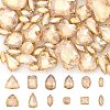 CHGCRAFT 140Pcs 12 Style Mixed Shape Sew on Rhinestone FIND-CA0007-43E-1