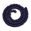 Opaque Spray Painted Glass Beads GLAA-ZX008-6mm-18P-2