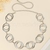 Double Ring Alloy Link Chain Waist Belly Chains for Women FS-WG31063-01-2