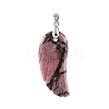 Natural Rhodonite Pendants WI-PW0001-085I-1