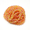 Baking Painted Glass Beads Strands X-DGLA-Q023-8mm-DB42-3