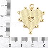 Brass Micro Pave Clear Cubic Zirconia Pendants X-KK-L275-71L-G-3