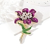 Lily Alloy Enamel Brooches PW-WGDBE4D-02-1