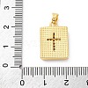 Brass Micro Pave Cubic Zirconia Pendants KK-S510-42G-01-3