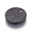 304 Stainless Steel Textured Pendants STAS-I098-01-10mm-B-2