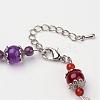 Natural & Synthetic Gemstone Beaded Bracelets BJEW-P065-11-3