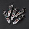 Natural Quartz Crystal Big Pointed Pendants G-H281-02D-1