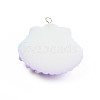 Opaque Resin Pendants RESI-S356-059B-01-2