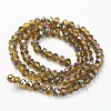 Electroplate Transparent Glass Beads Strands EGLA-A034-T1mm-R04-2