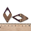Walnut Wood Pendants FIND-Z050-02B-3