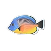 50Pcs Fish PVC Self Adhesive Stickers STIC-P014-04-3