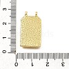 Rectangle Brass Pendants KK-S508-03C-G-3