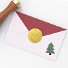 Plastic Self Adhesive Gold Foil Embossed Stickers DIY-WH0211-413-7